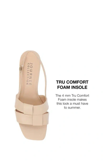 Journee Collection Tabatha Block Heel Sandal In Light Beige
