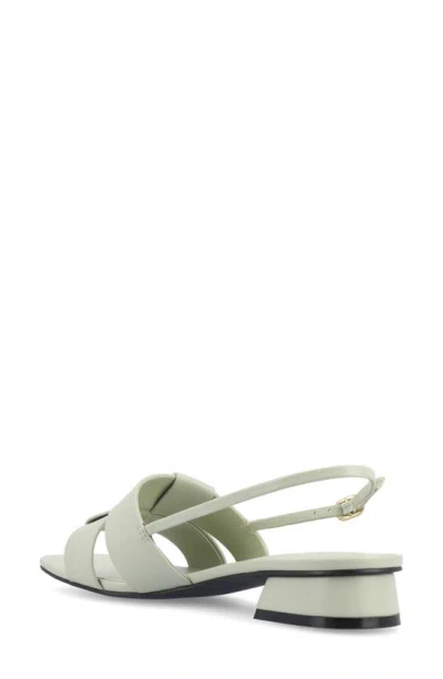 Journee Collection Journee Women's Tabatha Medium And Wide Width Flat Sandals In Sage