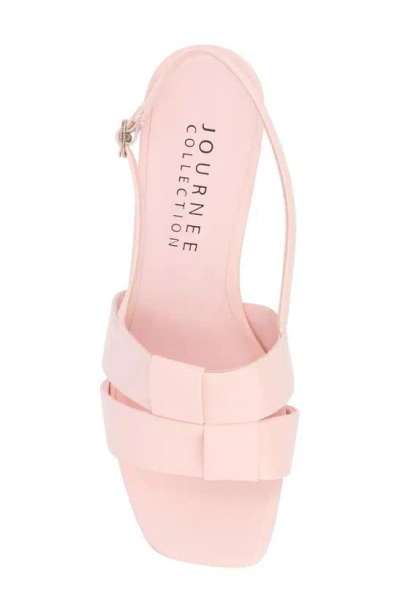 Journee Collection Tabatha Block Heel Sandal In Pink
