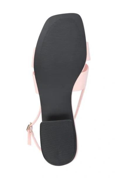 Journee Collection Tabatha Block Heel Sandal In Pink