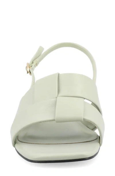 Journee Collection Journee Women's Tabatha Medium And Wide Width Flat Sandals In Sage