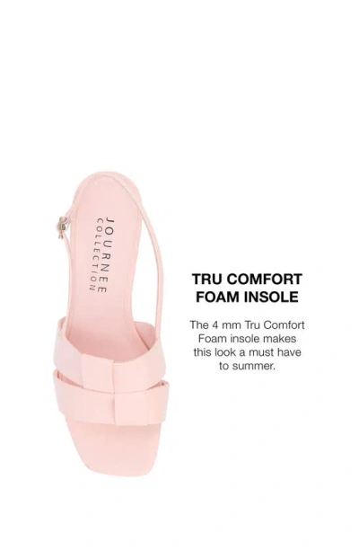 Journee Collection Tabatha Block Heel Sandal In Pink
