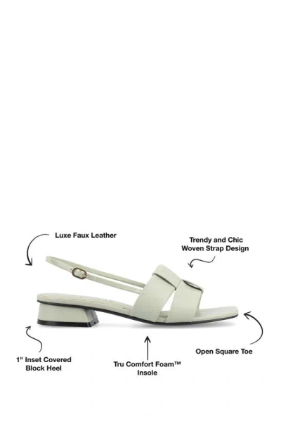 Journee Collection Journee Women's Tabatha Medium And Wide Width Flat Sandals In Sage