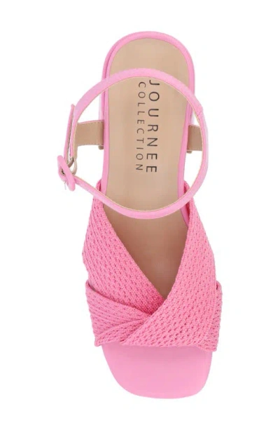 Journee Collection Women's Zerlina Block Heel Dress Sandals In Pink