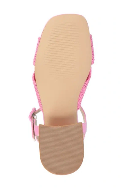 Journee Collection Women's Zerlina Block Heel Dress Sandals In Pink