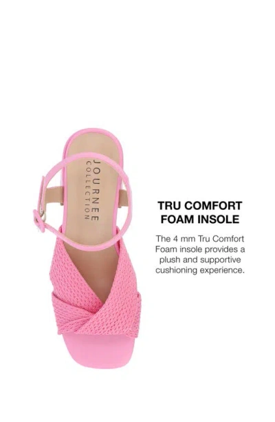 Journee Collection Women's Zerlina Block Heel Dress Sandals In Pink