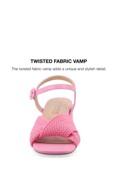 Journee Collection Women's Zerlina Block Heel Dress Sandals In Pink