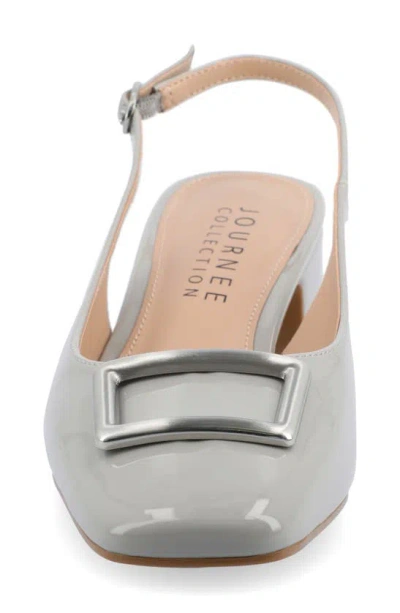 Journee Collection Everlee Womens Square Block Heel Pumps In Grey