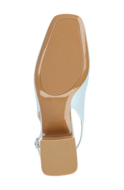 Journee Collection Everlee Womens Square Block Heel Pumps In Blue