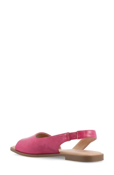 Shop Journee Collection Brinsley Slingback Sandal In Pink