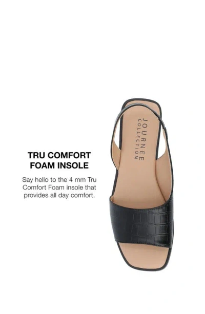 Journee Collection Women's Brinsley Slingback D'orsay Flat Sandals In Black