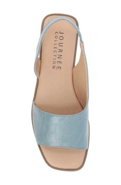 Shop Journee Collection Brinsley Slingback Sandal In Blue