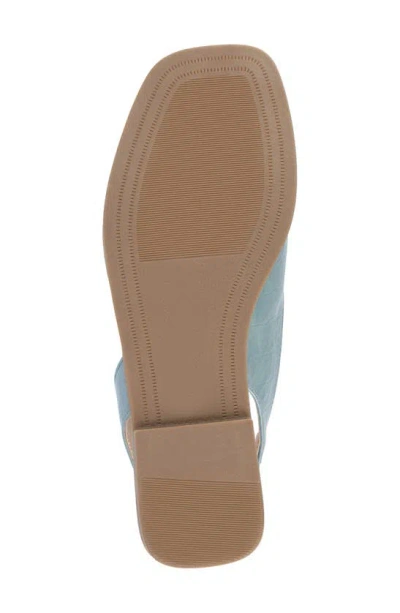 Journee Collection Women's Brinsley Slingback D'orsay Flat Sandals In Blue