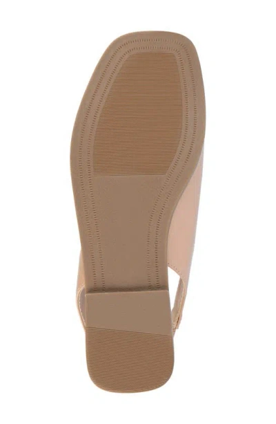 Journee Collection Women's Brinsley Slingback D'orsay Flat Sandals In Tan