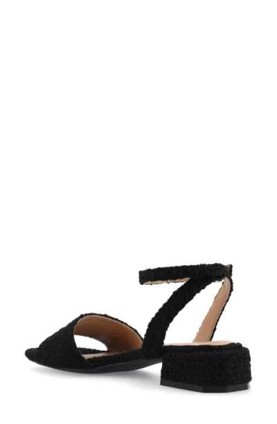 Journee Collection Adleey Block Heel Sandal In Black