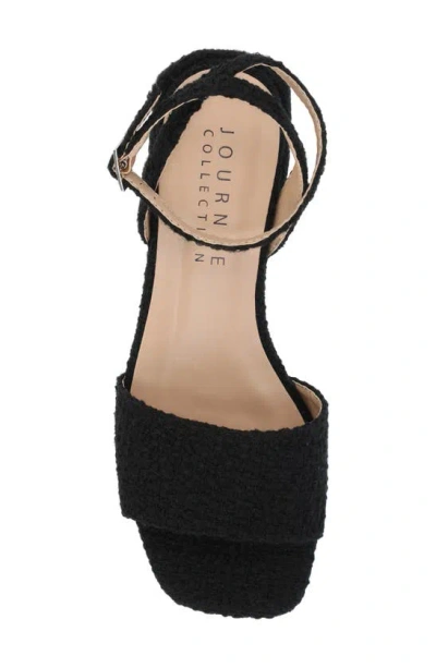 Journee Collection Adleey Block Heel Sandal In Black