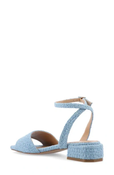 Journee Collection Adleey Block Heel Sandal In Blue