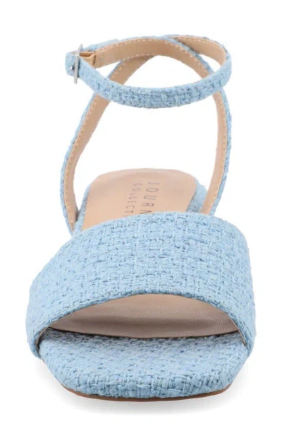 Journee Collection Adleey Block Heel Sandal In Blue