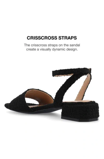 Journee Collection Adleey Block Heel Sandal In Black