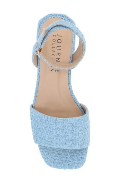 Journee Collection Adleey Block Heel Sandal In Blue
