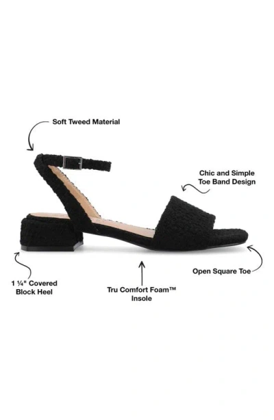 Journee Collection Adleey Block Heel Sandal In Black