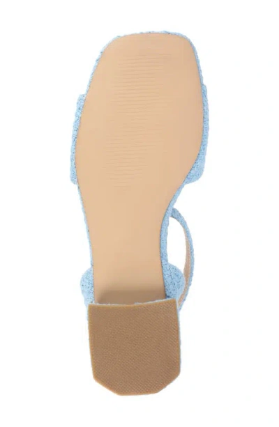 Journee Collection Adleey Block Heel Sandal In Blue
