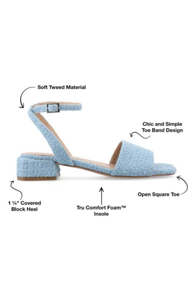 Journee Collection Adleey Block Heel Sandal In Blue