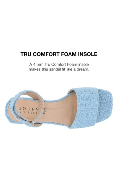 Journee Collection Adleey Block Heel Sandal In Blue