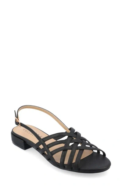 Journee Collection Shyla Block Heel Sandal In Black