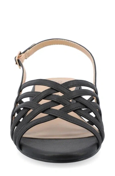 Journee Collection Shyla Block Heel Sandal In Black