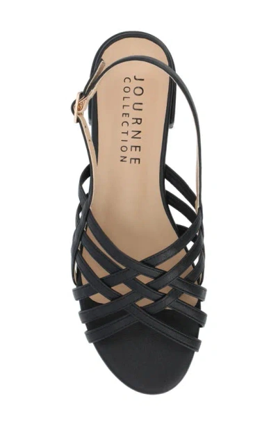 Journee Collection Shyla Block Heel Sandal In Black