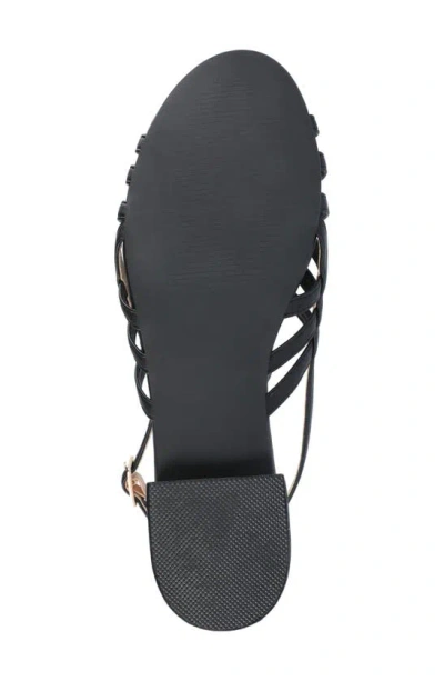 Journee Collection Shyla Block Heel Sandal In Black