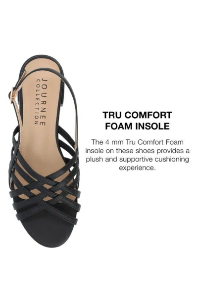 Shop Journee Collection Cassandra Slingback Sandal In Black