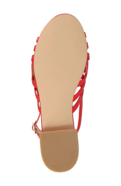 Journee Collection Cassandra Slingback Sandal In Red