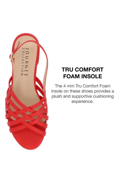 Journee Collection Cassandra Slingback Sandal In Red