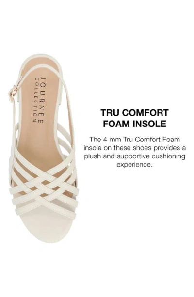 Journee Collection Women's Cassandra Woven Slingback Flat Sandals In Bone