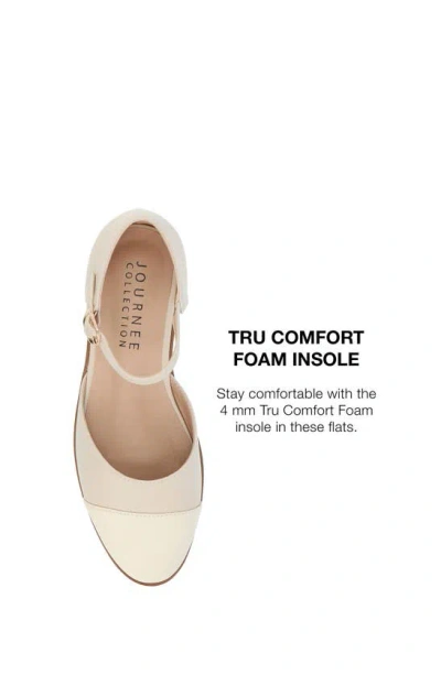 Journee Collection Women's Tesley Cap Toe Flats In Taupe