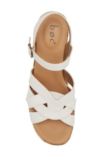 Shop B O C Melodie Platform Sandal In White