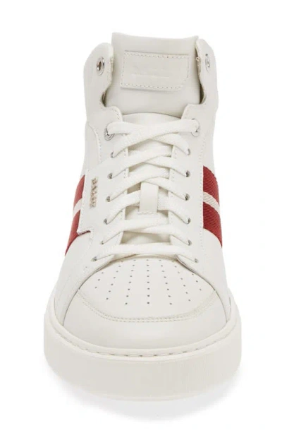 Shop Bally Myles Sneaker In White,calf,plain