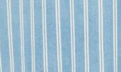 Shop Blu Pepper Striped Shirtdress In Denim