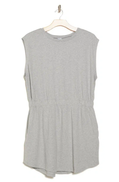 Shop Melrose And Market Cotton T-shirt Dress In Grey Heather
