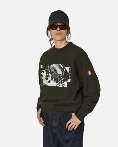 Shop Cav Empt Washed Dimensions Crewneck Sweatshirt In Black