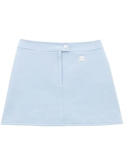 Shop Courrèges Skirts In Blue