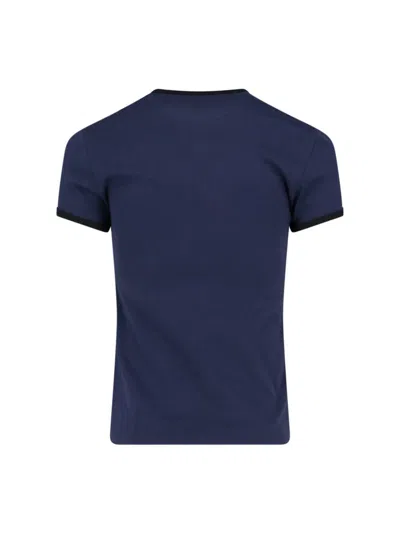 Shop Courrèges T-shirts And Polos In Blue