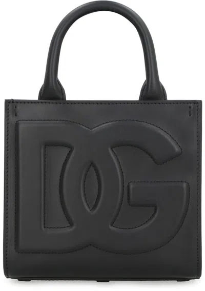 Shop Dolce & Gabbana Dg Daily Leather Mini Bag In Black