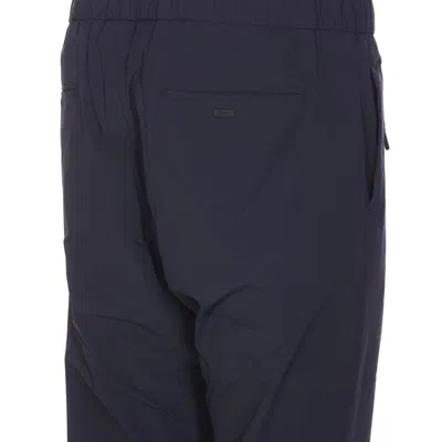 Shop Herno Trousers In Blue