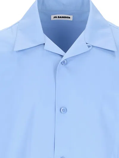 Shop Jil Sander Shirts In Blue