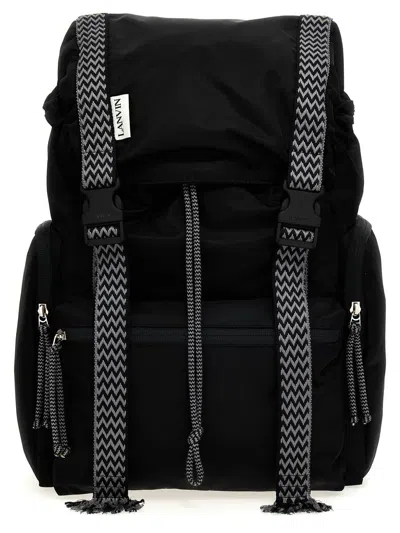 Shop Lanvin 'curb' Backpack In Black