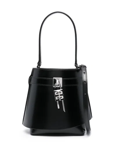 Shop Givenchy Black Shark Lock Bucket Bag