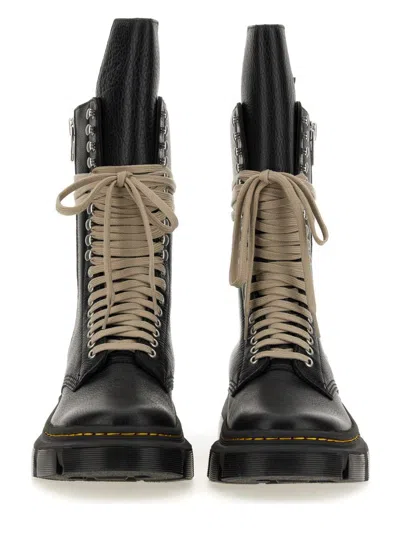 Shop Rick Owens X Dr. Martens Boot "1918 Dmxl" In Black